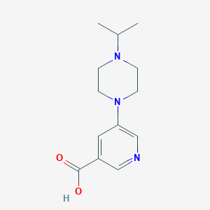 5-[4-(Propan-2-yl)piperazin-1-yl]pyridine-3-carboxylic acid