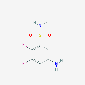 5-Amino-N-ethyl-2,3-difluoro-4-methylbenzene-1-sulfonamide