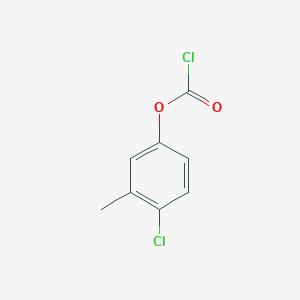 molecular formula C8H6Cl2O2 B13218397 4-Chloro-3-methylphenyl chloroformate 