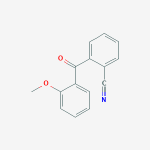 molecular formula C15H11NO2 B1321842 2-氰基-2'-甲氧基苯甲酮 CAS No. 746652-00-6