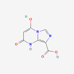 molecular formula C7H5N3O4 B13218438 2,4-Dihydroxyimidazo[1,5-a]pyrimidine-8-carboxylic acid 