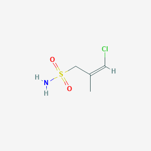 (2Z)-3-Chloro-2-methylprop-2-ene-1-sulfonamide