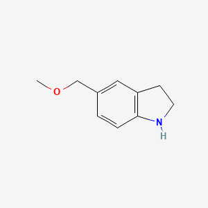 molecular formula C10H13NO B13218467 5-(methoxymethyl)-2,3-dihydro-1H-indole CAS No. 408507-66-4