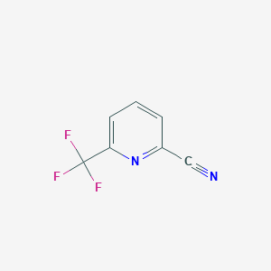 molecular formula C7H3F3N2 B1321847 6-(Trifluoromethyl)pyridine-2-carbonitrile CAS No. 887583-52-0