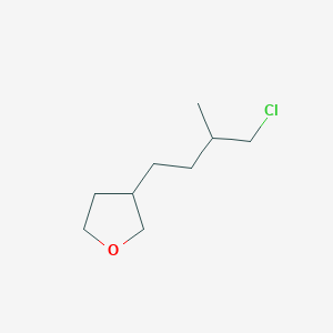 3-(4-Chloro-3-methylbutyl)oxolane