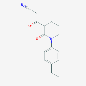 3-[1-(4-Ethylphenyl)-2-oxopiperidin-3-yl]-3-oxopropanenitrile