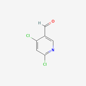 molecular formula C6H3Cl2NO B1321850 4,6-二氯烟醛 CAS No. 1060811-62-2