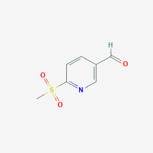 molecular formula C7H7NO3S B1321851 6-(Methylsulfonyl)nicotinaldehyde CAS No. 1221792-08-0
