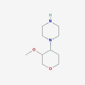 1-(3-Methoxyoxan-4-yl)piperazine