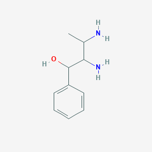 molecular formula C10H16N2O B13218542 2,3-Diamino-1-phenylbutan-1-ol 