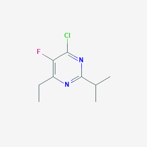 4-Chloro-6-ethyl-5-fluoro-2-(propan-2-yl)pyrimidine