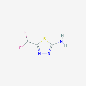 molecular formula C3H3F2N3S B1321855 5-(二氟甲基)-1,3,4-噻二唑-2-胺 CAS No. 25306-15-4