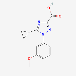 5-Cyclopropyl-1-(3-methoxyphenyl)-1H-1,2,4-triazole-3-carboxylic acid