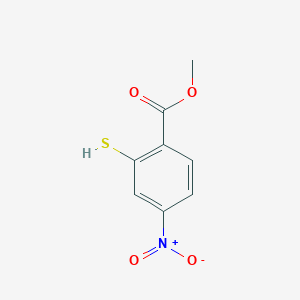 molecular formula C8H7NO4S B13218590 Methyl 2-mercapto-4-nitrobenzoate 