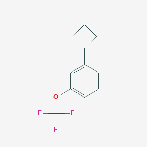 molecular formula C11H11F3O B13218609 1-Cyclobutyl-3-(trifluoromethoxy)benzene 