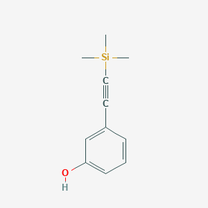 molecular formula C11H14OSi B1321862 3-((Trimethylsilyl)ethynyl)phenol CAS No. 388061-72-1