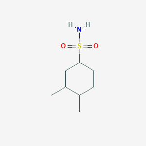 molecular formula C8H17NO2S B13218644 3,4-Dimethylcyclohexane-1-sulfonamide 