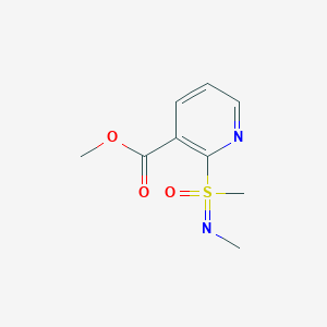 molecular formula C9H12N2O3S B13218679 Methyl 2-[methyl(methylimino)oxo-lambda6-sulfanyl]pyridine-3-carboxylate 