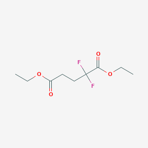 molecular formula C9H14F2O4 B1321868 Diethyl 2,2-difluoropentanedioate CAS No. 428-97-7