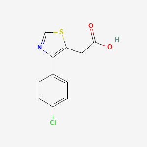 molecular formula C11H8ClNO2S B1321869 [4-(4-氯苯基)-噻唑-5-基]-乙酸 CAS No. 71013-64-4