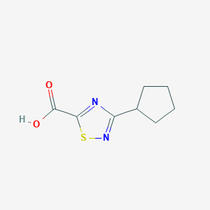 3-Cyclopentyl-1,2,4-thiadiazole-5-carboxylic acid