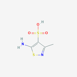 molecular formula C4H6N2O3S2 B1321874 5-Amino-3-methyl-isothiazole-4-sulfonic acid CAS No. 4590-59-4