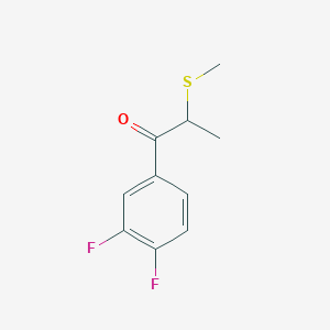 1-(3,4-Difluorophenyl)-2-(methylsulfanyl)propan-1-one