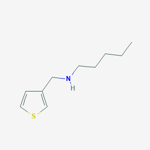 molecular formula C10H17NS B13218771 Pentyl(thiophen-3-ylmethyl)amine 