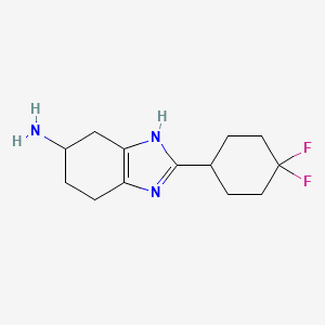 2-(4,4-Difluorocyclohexyl)-4,5,6,7-tetrahydro-1H-1,3-benzodiazol-5-amine