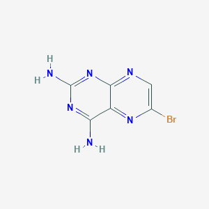 molecular formula C6H5BrN6 B13218793 6-Bromo-2,4-pteridinediamine 