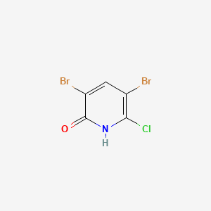 molecular formula C5H2Br2ClNO B1321880 3,5-Dibromo-6-chloropyridin-2-OL CAS No. 6515-39-5