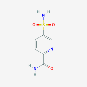 molecular formula C6H7N3O3S B13218804 5-Sulfamoylpyridine-2-carboxamide 