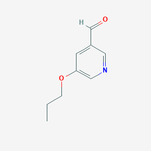 molecular formula C9H11NO2 B13218829 5-Propoxypyridine-3-carbaldehyde 