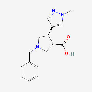 (3R,4S)-1-Benzyl-4-(1-methyl-1H-pyrazol-4-yl)pyrrolidine-3-carboxylic acid