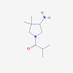 1-(4-Amino-3,3-dimethylpyrrolidin-1-yl)-2-methylpropan-1-one