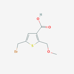 5-(Bromomethyl)-2-(methoxymethyl)thiophene-3-carboxylic acid