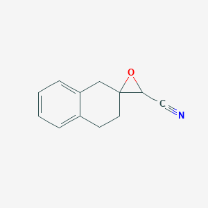 molecular formula C12H11NO B13218926 3,4-Dihydro-1H-spiro[naphthalene-2,2'-oxirane]-3'-carbonitrile 