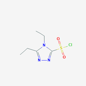 diethyl-4H-1,2,4-triazole-3-sulfonyl chloride