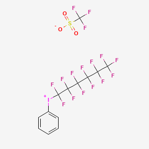 molecular formula C13H5F16IO3S B1321907 (Perfluorohexyl)phenyliodonium Trifluoromethanesulfonate CAS No. 77758-84-0