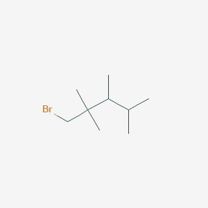 molecular formula C9H19Br B13219075 1-Bromo-2,2,3,4-tetramethylpentane 