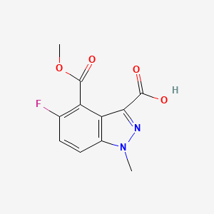 5-Fluoro-4-(methoxycarbonyl)-1-methyl-1H-indazole-3-carboxylic acid