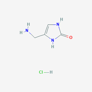 4-(Aminomethyl)-1,3-dihydroimidazol-2-one;hydrochloride