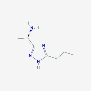 (1S)-1-(5-Propyl-1H-1,2,4-triazol-3-yl)ethan-1-amine