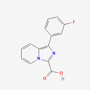 molecular formula C14H9FN2O2 B13219162 1-(3-Fluorophenyl)imidazo[1,5-a]pyridine-3-carboxylic acid 