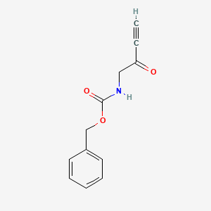 molecular formula C12H11NO3 B13219168 Benzyl N-(2-oxobut-3-YN-1-YL)carbamate CAS No. 121505-95-1