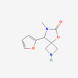 8-(Furan-2-yl)-7-methyl-5-oxa-2,7-diazaspiro[3.4]octan-6-one