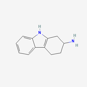 molecular formula C12H14N2 B1321918 2,3,4,9-Tetrahydro-1H-carbazol-2-amine CAS No. 72898-07-8