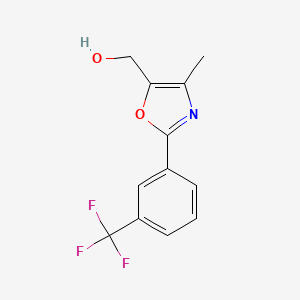 {4-Methyl-2-[3-(trifluoromethyl)phenyl]-1,3-oxazol-5-yl}methanol