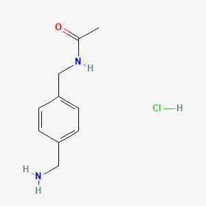 N-{[4-(aminomethyl)phenyl]methyl}acetamide hydrochloride