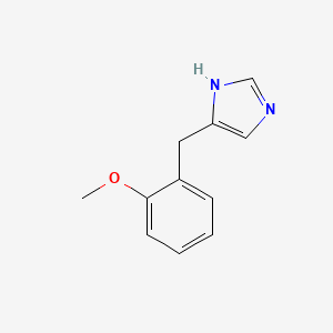 molecular formula C11H12N2O B13219215 4-[(2-methoxyphenyl)methyl]-1H-imidazole 